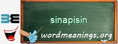 WordMeaning blackboard for sinapisin